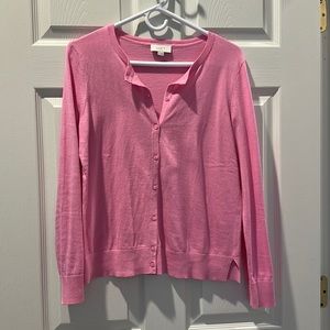 Loft Outlet pink cardigan